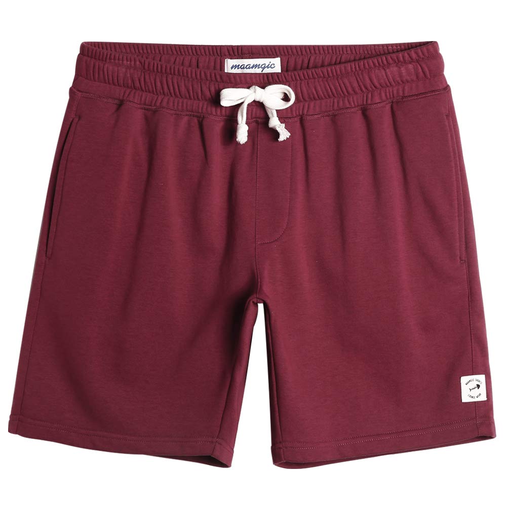 maamgic Mens Athletic Gym Shorts 5 7 Elastic Waist Casual Pajama Pocket Jogger Men Workout Short Pants