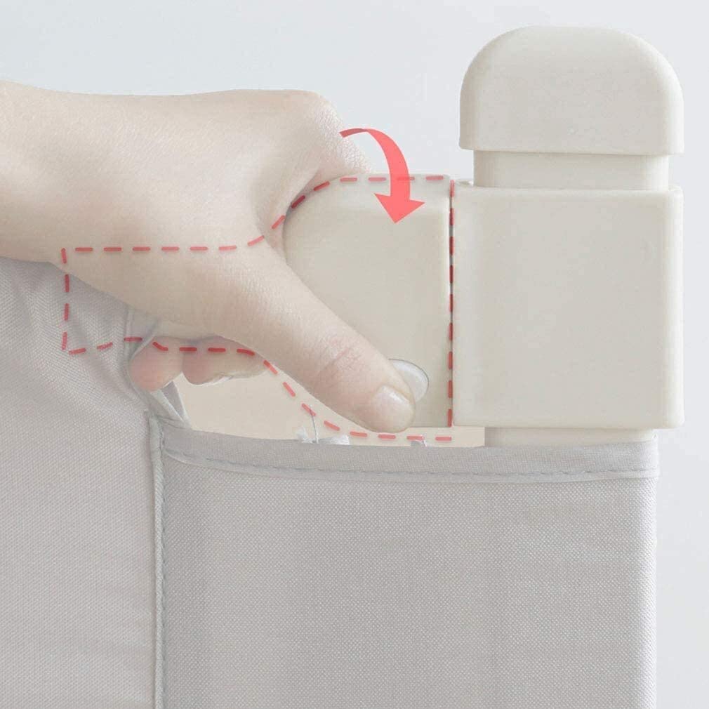 Baby Playpen Barandillas de Cama extralargas para niños pequeños Barandilla de Seguridad con Malla ventilada para niños Barandilla de elevación Vertical Altura Ajustable Anticolisi