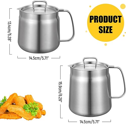 Miniatura 3 de Fenteer Olla de acero inoxidable para freidora, cesta antiadherente para papas fritas, olla pequeña para anillos de cebolla, restaurante, picnic,