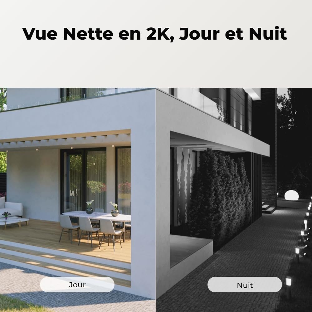 Reolink 2K 360°Pan&Tilt Camera Solaire, 2,4 Ghz WiFi, Détection Personne/Véhicule, Audio Bidirectionnel, Siren, Argus PT Lite + Panneau Solaire