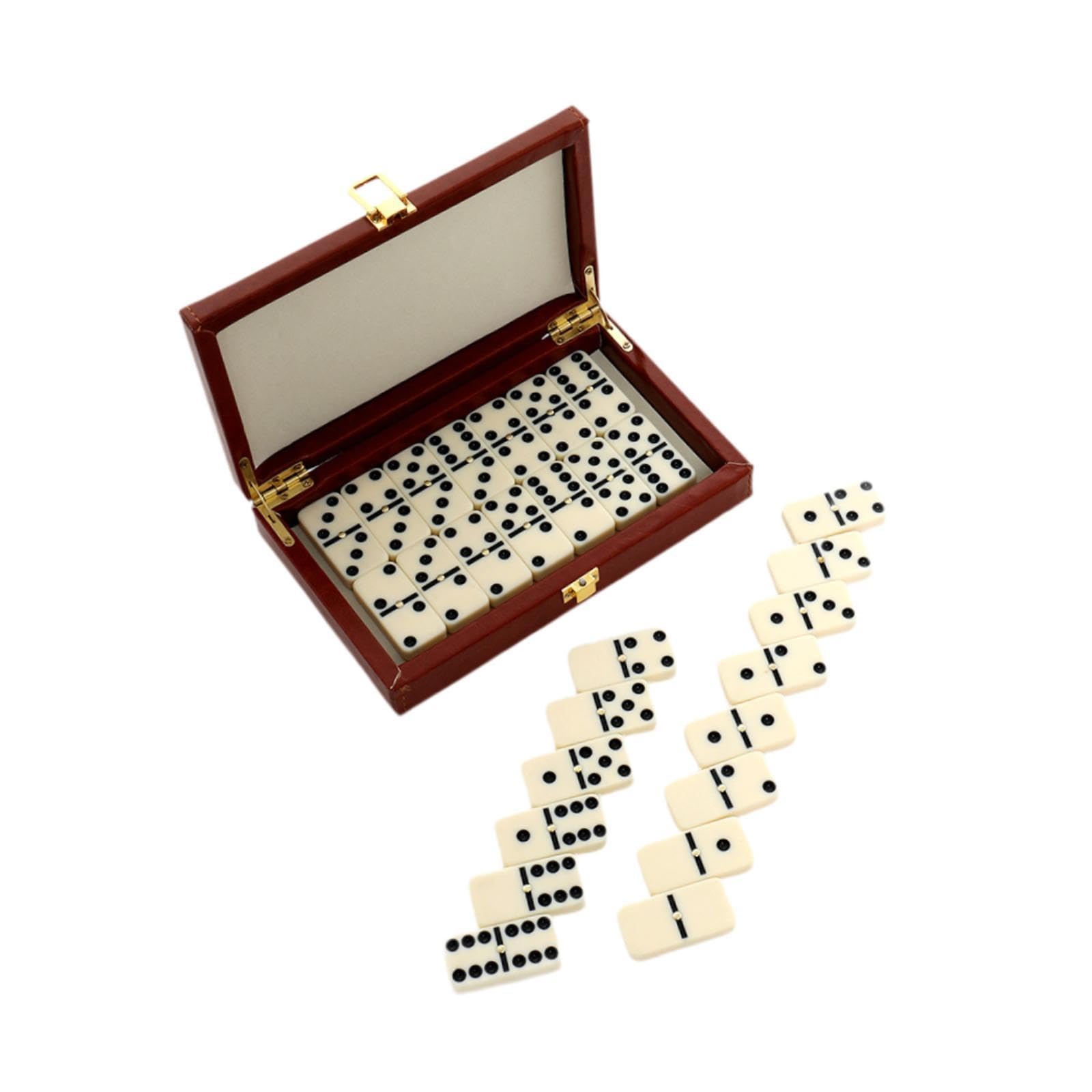 2 Set Dominosteine Set mit Aufbewahrungsbox Tischspiel für Familienspiel Nacht Reise Familie
