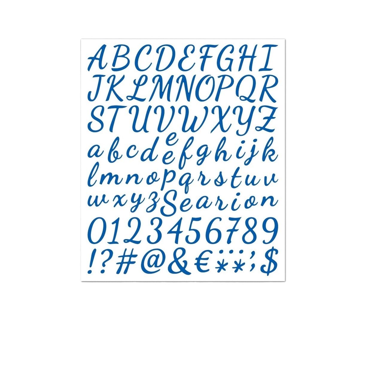5 Sheets Large Glitter Alphabet Stickers - Self-Adhesive 1 Inch Letter Stickers for Mailbox, Home & Party Decor(Color5)