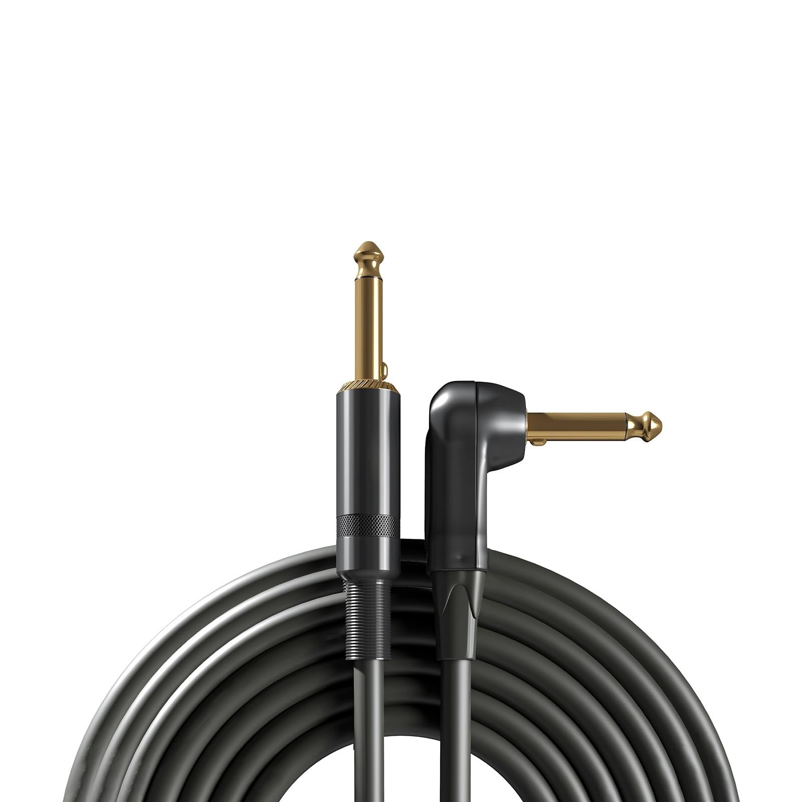 Professionelles Gitarren-Audiokabel 6 M Geräuscharmes High-Fidelity-Gitarrenkabel Mit Dual-Stummschaltung, Metallgehäuse, Breite Kompatibilität, 6,35-mm-Audiokabel