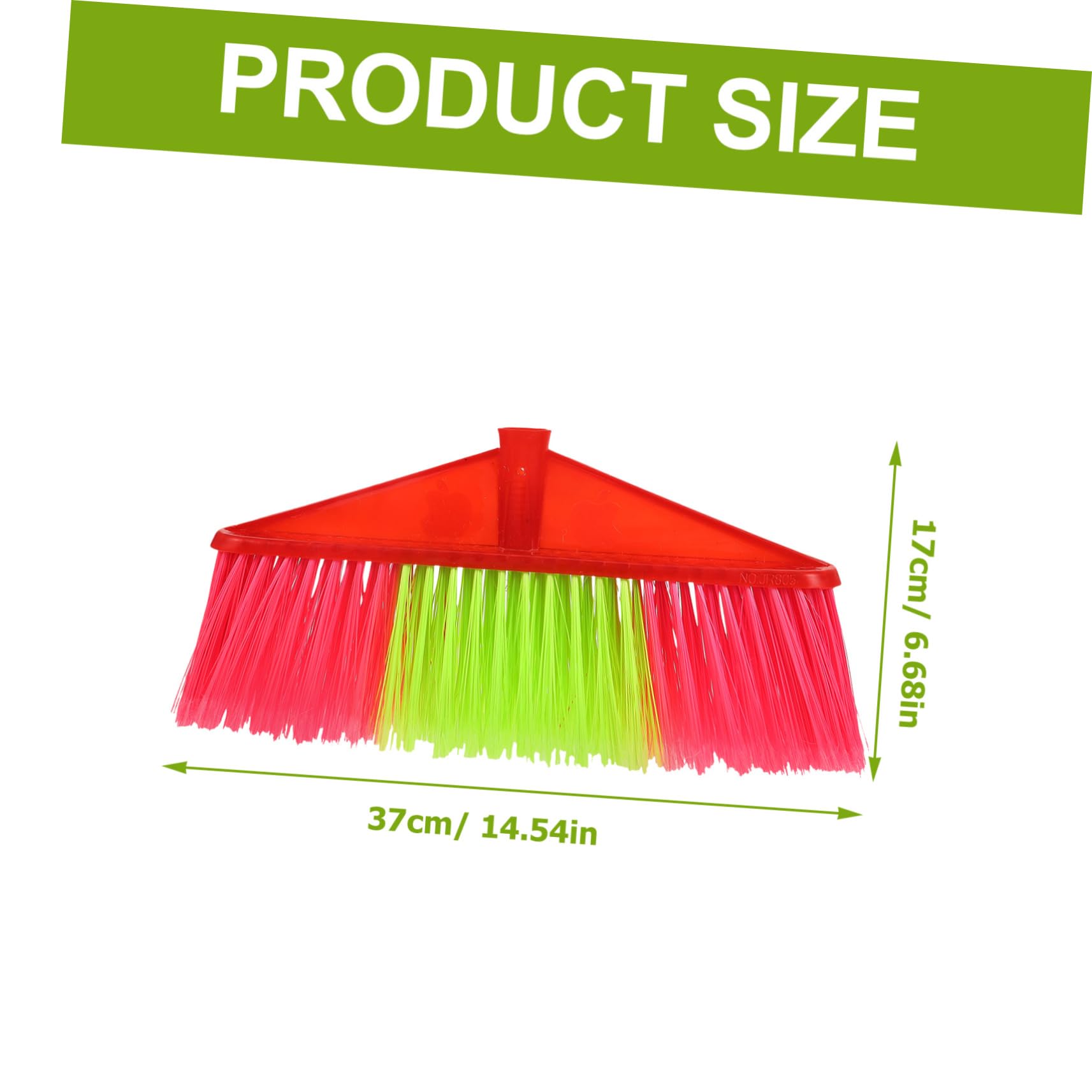 KOMBIUDA Refill Broom Heads for Home Cleaning Plastic Sweeper Head Replacement for Household Use Random Color