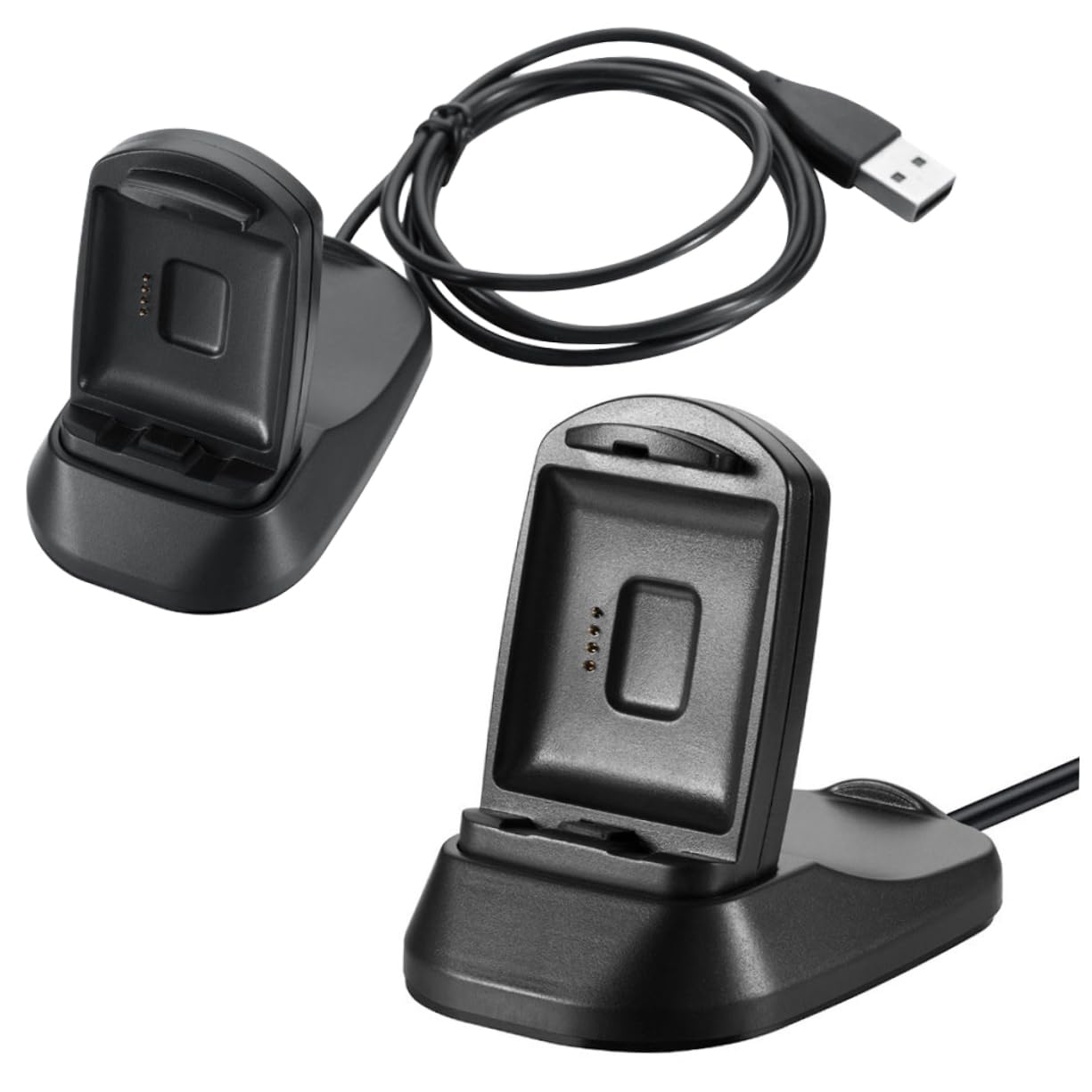 jojofuny 3pezzi Caricatore Per Smartwatch Blaze Base Di Ricarica Usb Compatta e Leggera Con Protezione Sicura Per Fitness Tracker