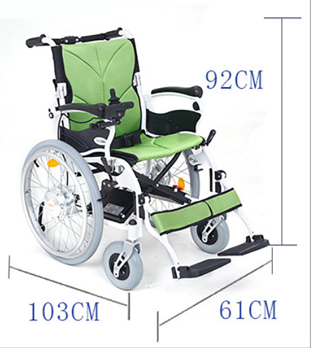 Ultraligera Silla De Ruedas Eléctrica para Minusválidos Y Ancianos Silla De Ruedas Ortopédica Ergonómica Silla De Ruedas Compacta con Reposabrazos Fijos Silla De Ruedas De Tránsito 1,1