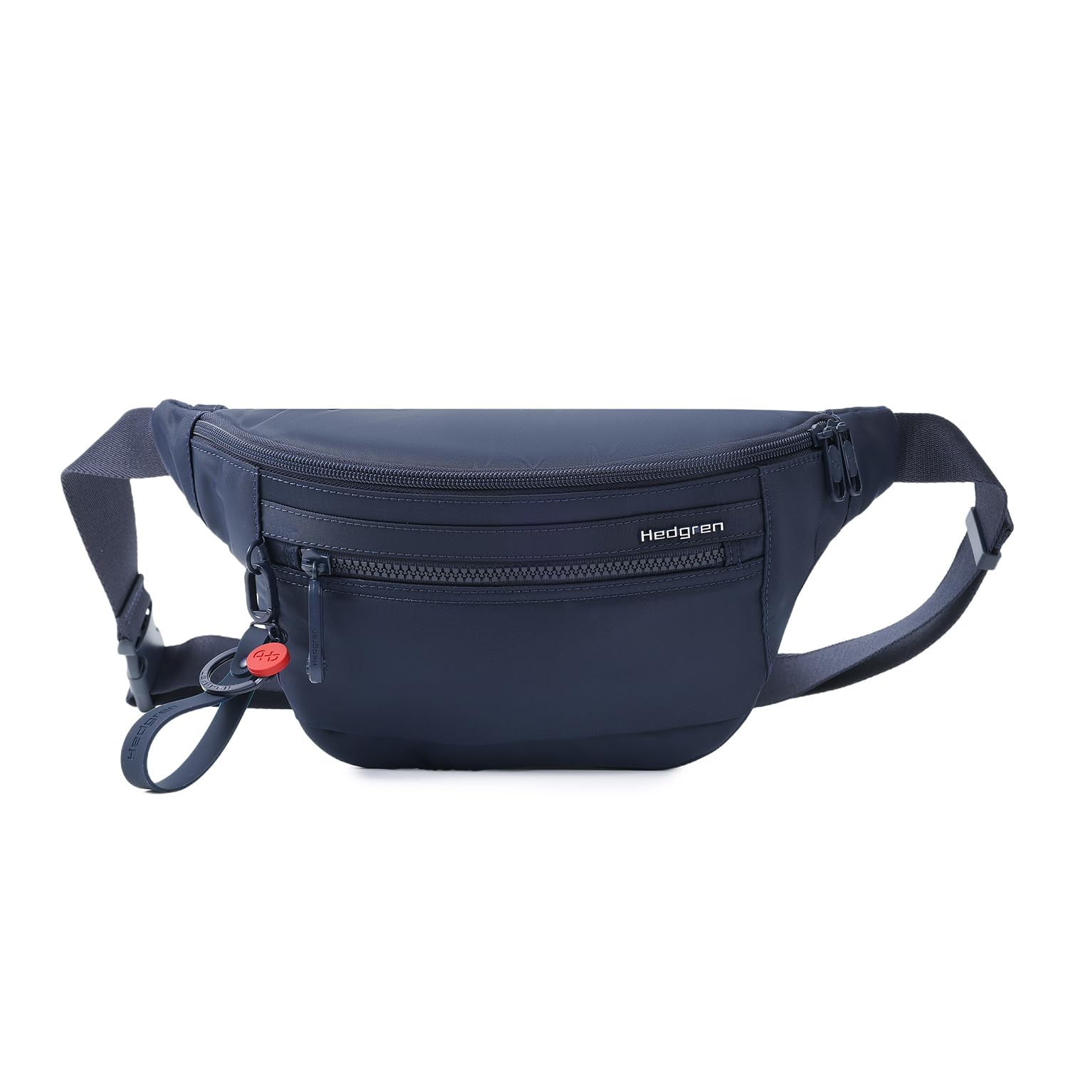 Hedgren Ziva Waist Bag & Crossbody with RFID - Bum Bag, 100% Recycled RPET Water Resistant, total eclipse, standard size, Modern, urban, minimalist style that blends effortlessly into everyday life in