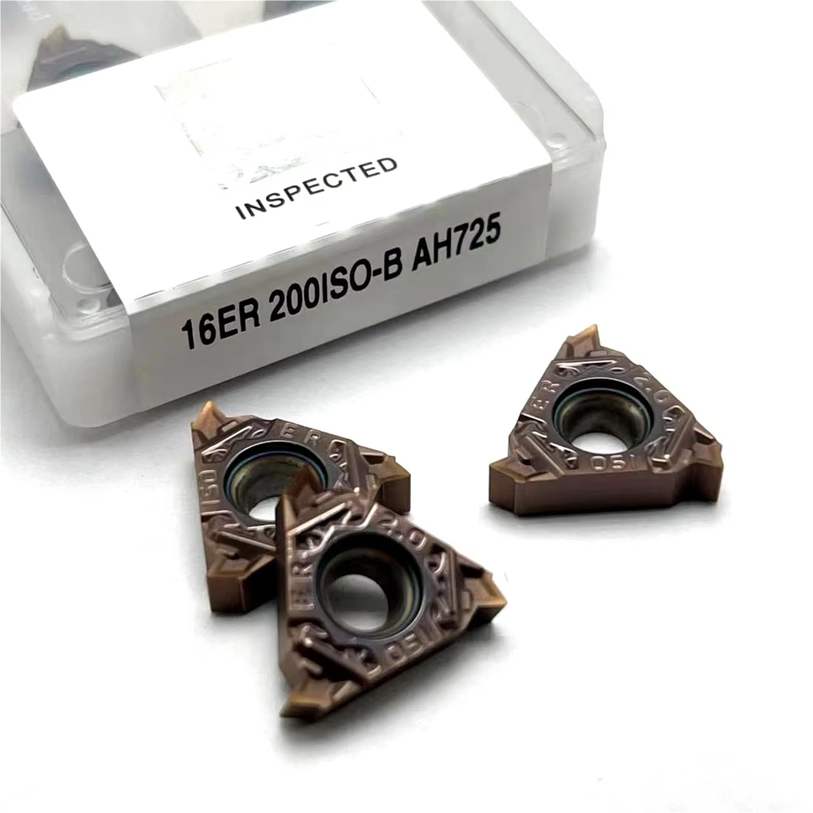 16ER 16IR 1.0 1.25 1.5 1.75 2.0 2.5 3.0 Utensile Per Filettatura CNC ISO Carburo MMT 16 ER 16 IR Inserto Per Dente Filettato 10 Pezzi Utensili Per Tornio(16 ER,150 ISO-B AH725)