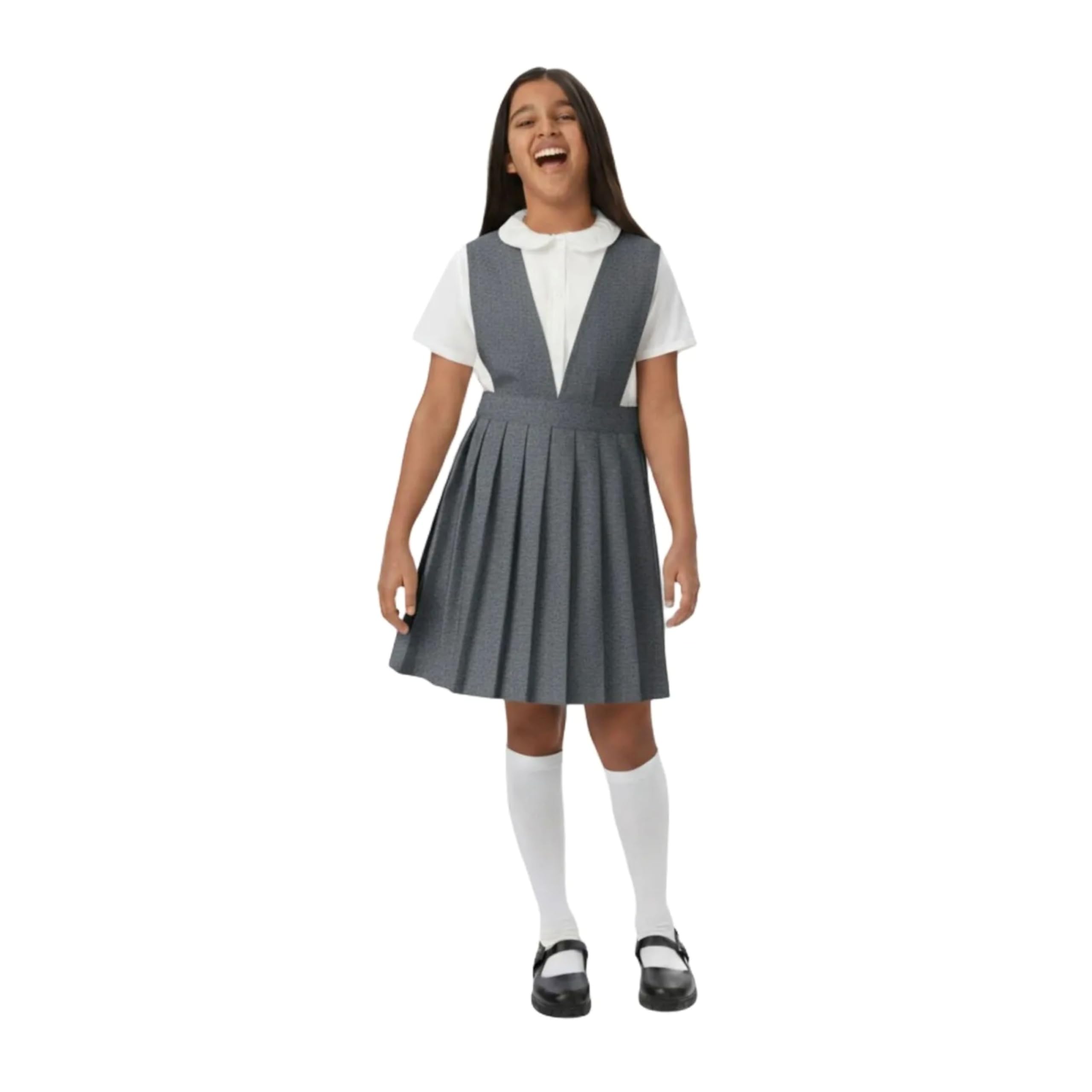 French Toast Girl's V-Neck Jumper Dress
