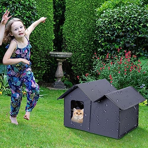 Casetta per gatti da esterno pieghevole per gatti