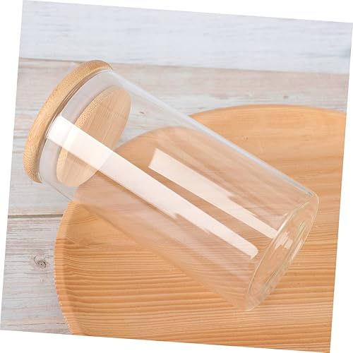 Miniatura 9 de Angoily Tarros de vidrio transparente herméticos de vidrio, recipientes de harina, recipientes de almacenamiento de té para organizar despensa,