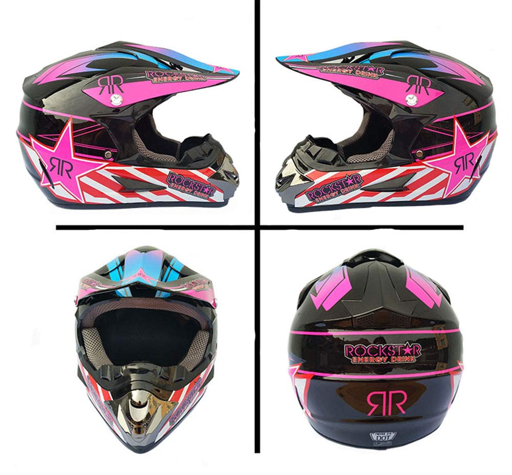 Caschi, Guanti e Guanti da Motocross Moto D.O.T Standard Quad Bike ATV Go Karting Helmet