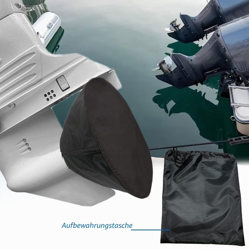 Abdeckung für Außenborder und Z-Antrieb Propeller, wasserdicht, strapazierfähig, 420D-Motor-Propeller-Schutztasche, 38,1 cm Außendurchmesser, Passend für Propeller mit 12"-15"OD