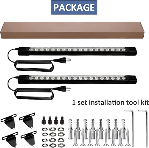 Miniatura 7 de Luz LED para lavadora de pared, 5000 K, luz blanca diurna, 36 W, 120 V, 2 pies, barra de luz de lavado de pared, IP67, luces impermeables para