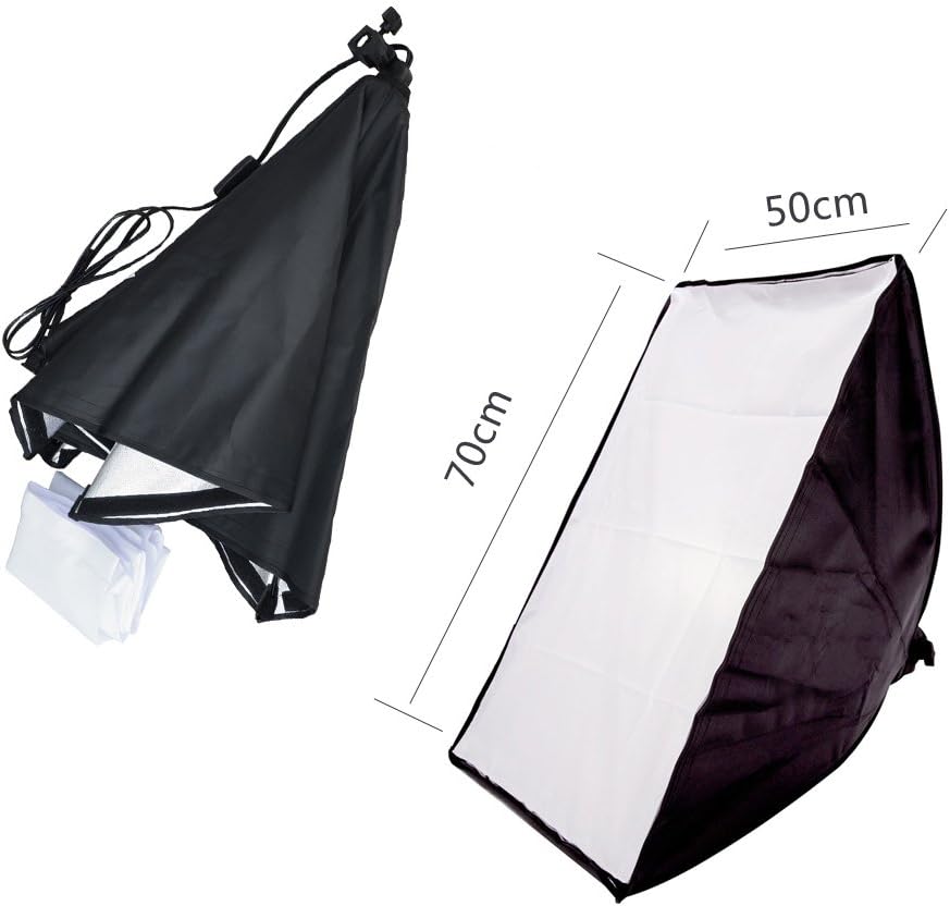 Softbox Kit 50 X 70 + Tripod 2m Continuous Light for Studio Photo and Video