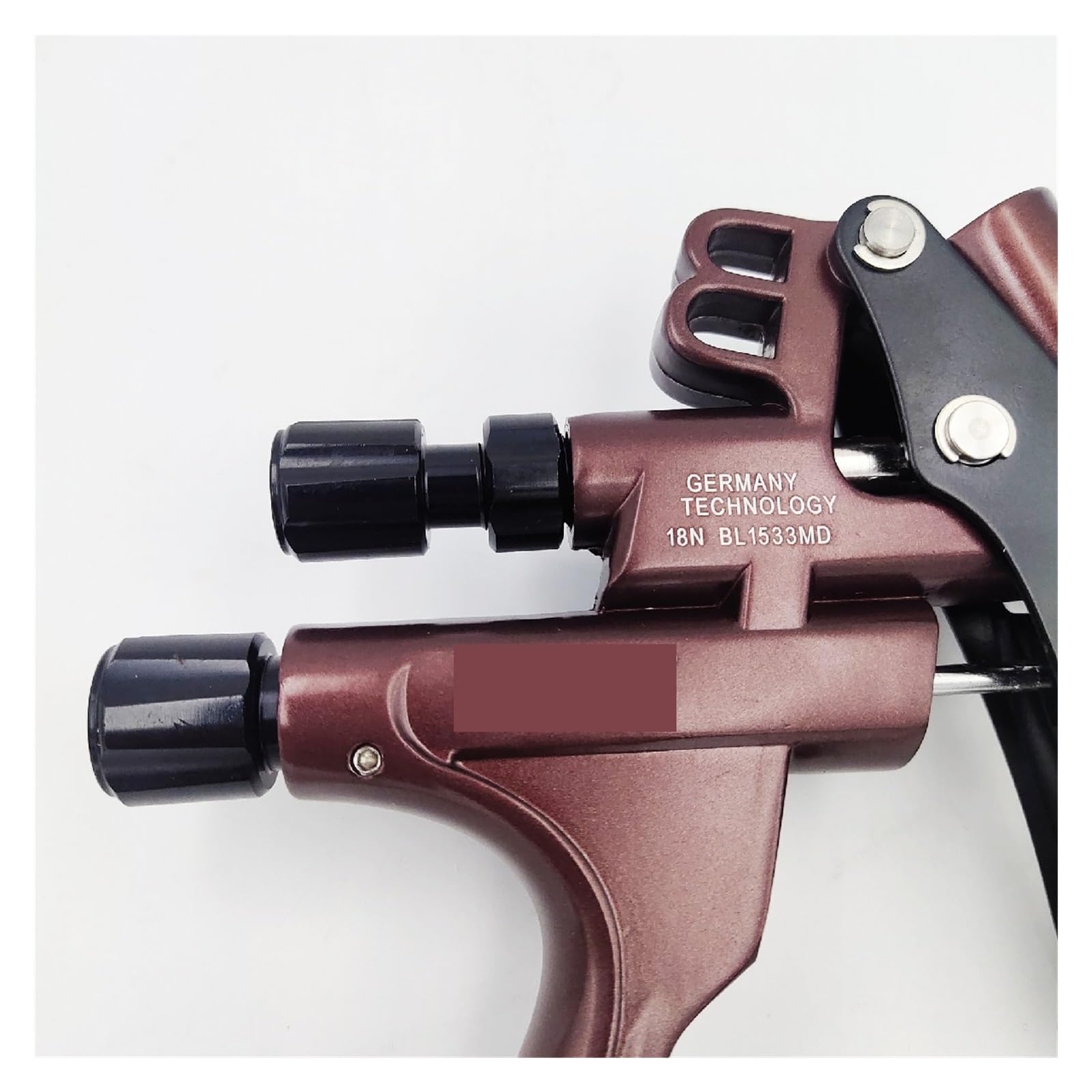 Pistolet do malowania natryskowego, Pneumatyczny pistolet natryskowy Pistolety lakiernicze z dyszą 1,3 mm Motoryzacyjne narzędzie natryskowe Pistolet natryskowy na bazie wody(1.3kit brown A)