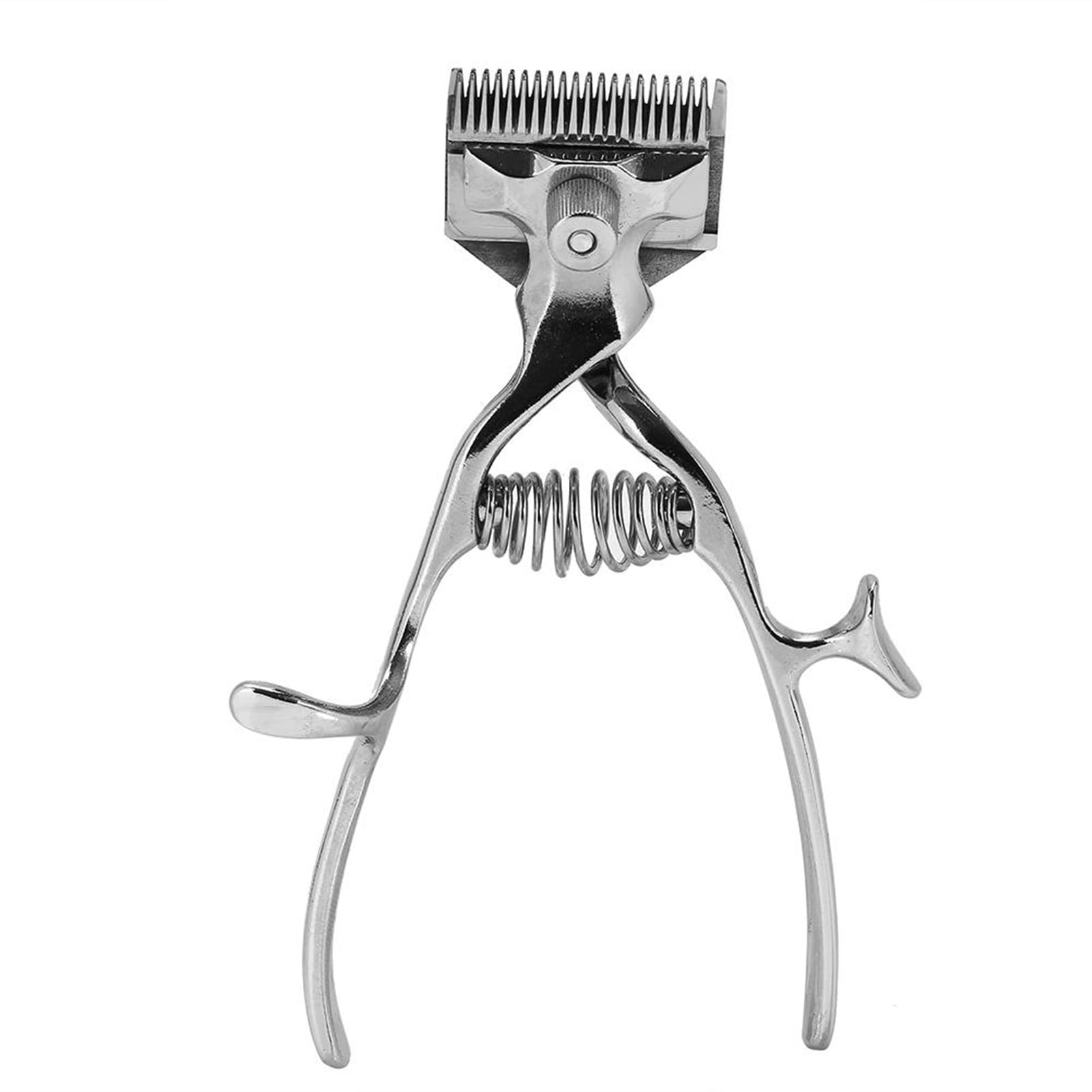 Nikou Manual Hair Clipper, Stainless Steel Portable Hand Push Hair Cutter and Trimmer Barber Tool for Men, Safe and Silent Operation for Home Haircuts