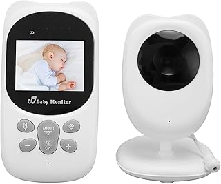 Câmera para Monitor de bebê, Monitoramento de Temperatura de 100-240 V, Tela de 2,4 Polegadas, Cancelamento de Ruído, Vídeo Bidirecional, Monitor para bebê, Visão Noturna para