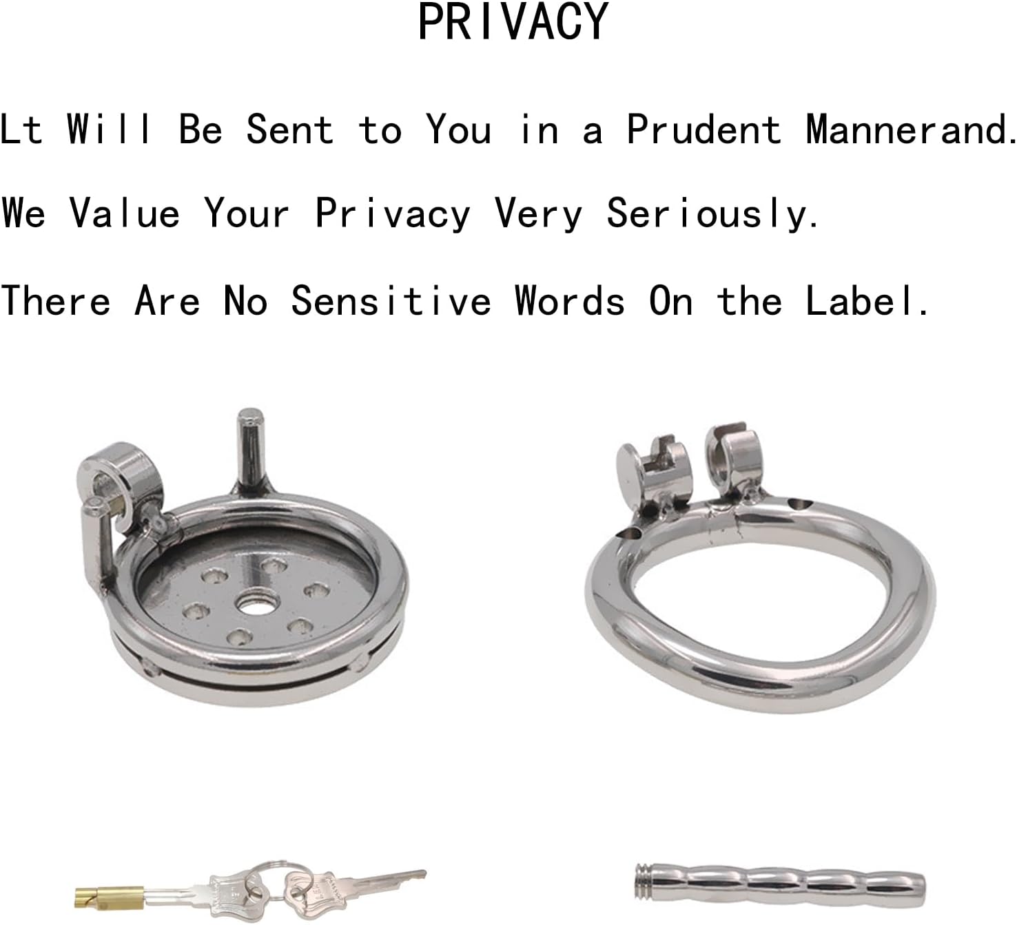 Flat Metal Male Chastity Cock Cage Steel Stainless Virginity Lock Belt with Negative Extreme Catheter BDSM Cage Adult Game Sex Toy CHS158-45MM-duan