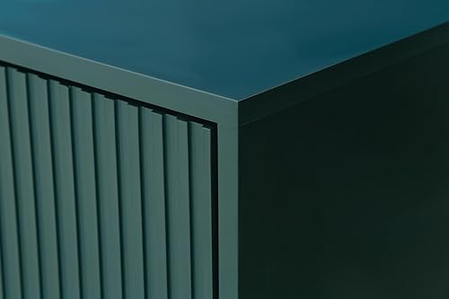 Miniatura 135 de Aparador moderno y elegante con patas y asas de metal dorado y estante ajustable, mesa consola clásica de 60 pulgadas, mesa de sofá, mesa de entrada