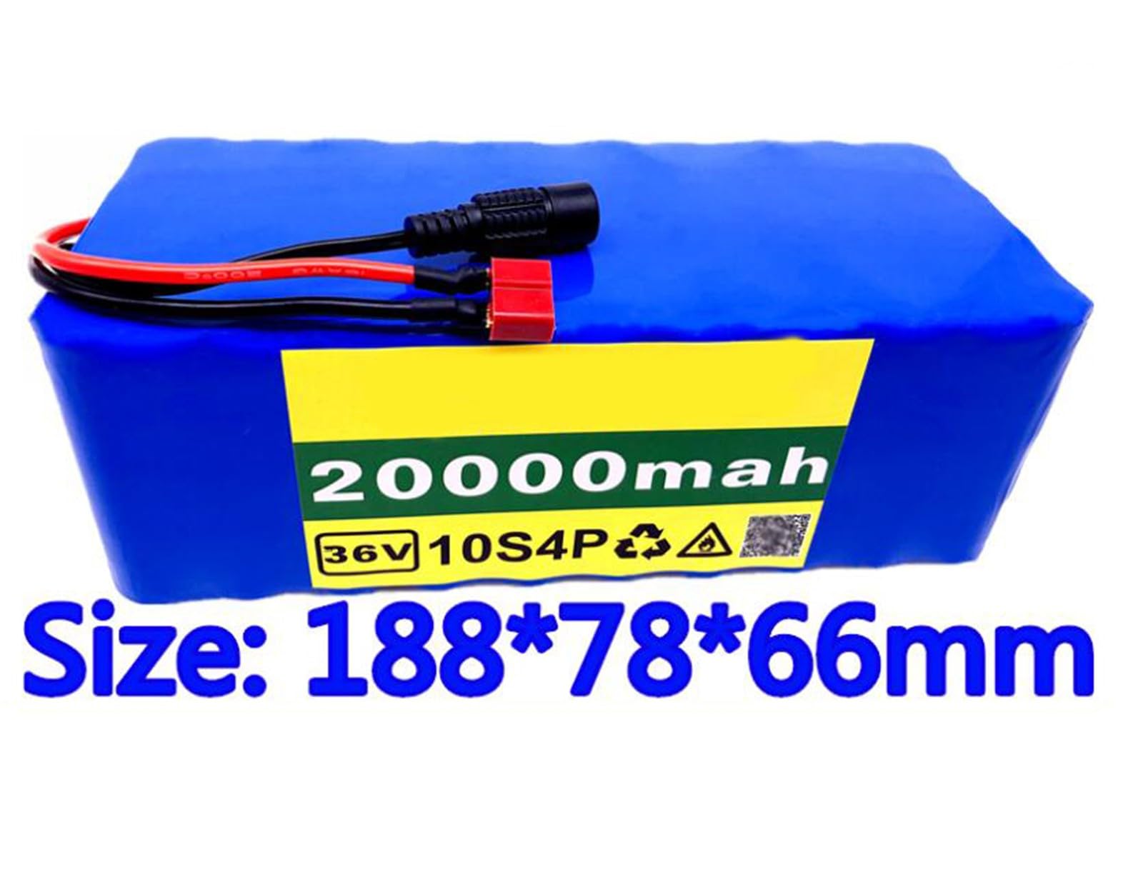 Elektryczny akumulator rowerowy z ładowarką 20Ah 10S4P 36 V, akumulator litowo-jonowy do roweru elektrycznego ebike T Plug