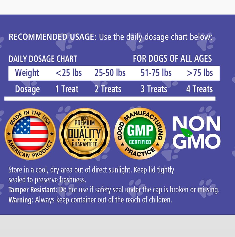 Miniatura 7 de Jack & Milo Cúrcuma para perros, suplemento antiinflamatorio, de cadera y articulaciones, alivio del dolor de artritis del perro, apoyo para la