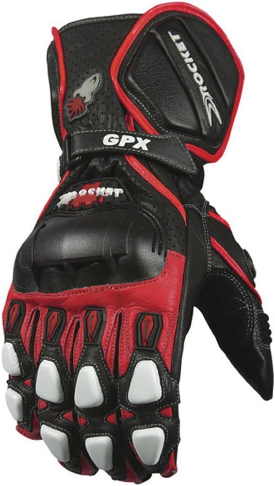 Joe Rocket Road Racing GPX 2.0 Gloves Red White Black Small
