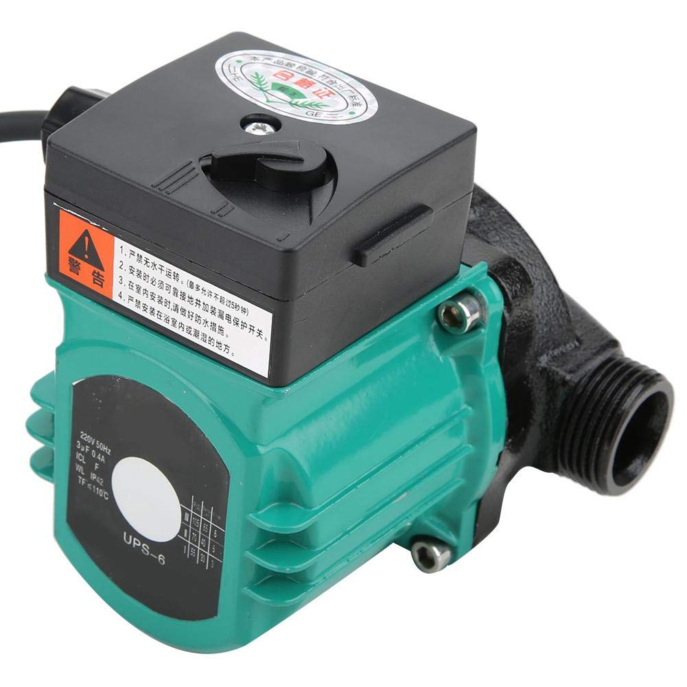 Druckerhöhungspumpe, lautlos, automatisch tragbar, extrem leise mit Kupferdrahtmotor 220 V/50 Hz 0,4 A 100 W 3/4 Zoll, Wasserpumpe