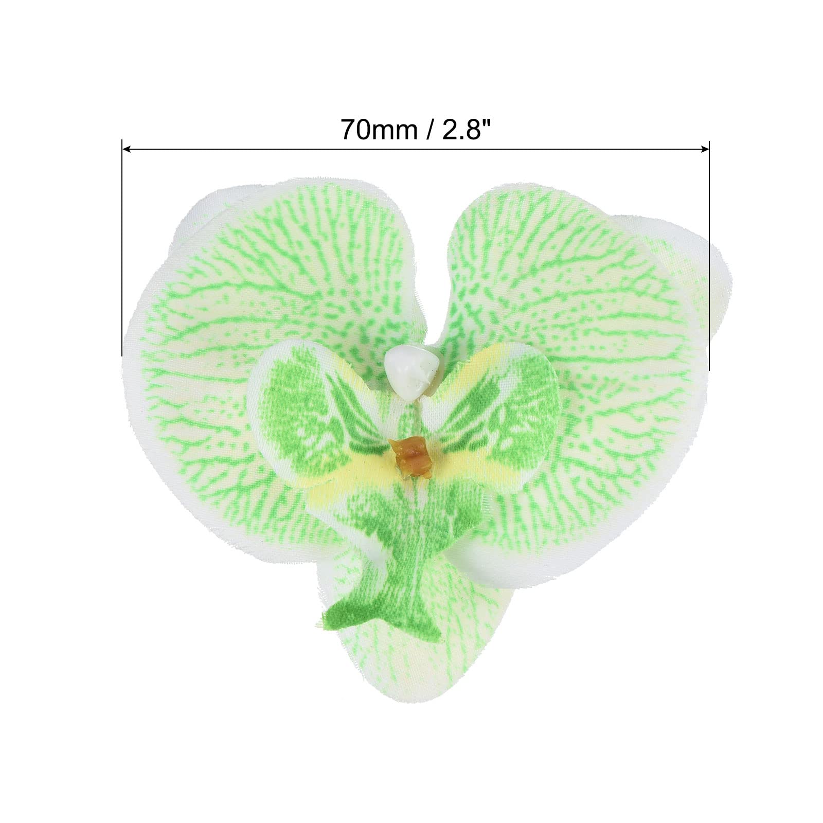 PATIKIL 7cm/2.8" Artificial Orchid Flower Heads - Image 2