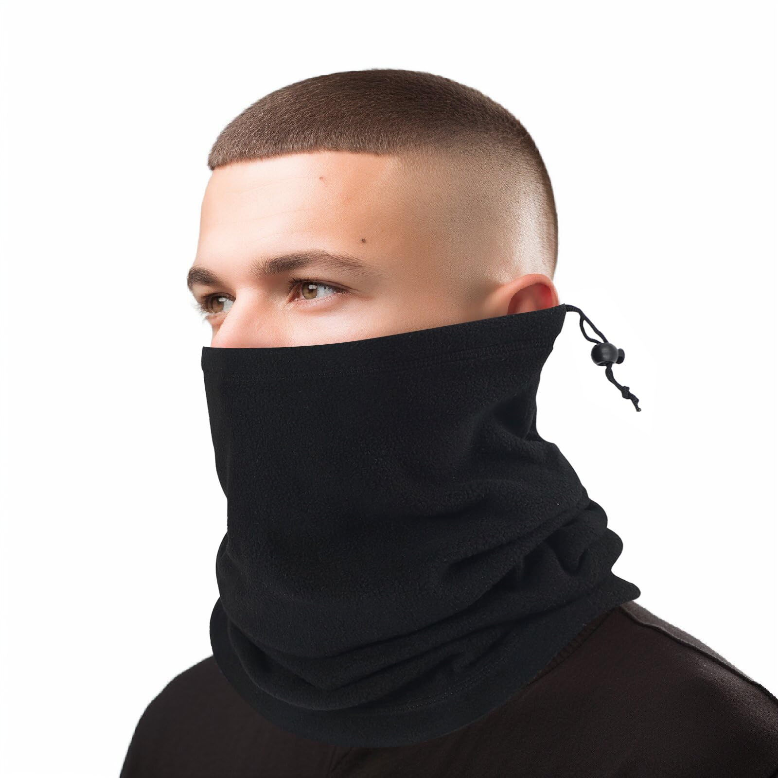 TopTie Unisex Warm Fleece Neck Gaiter - Soft & Stretchy Face Mask  