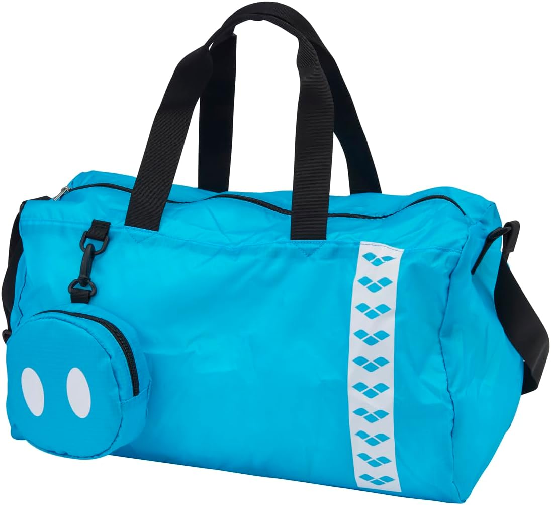 Arena AS5SBB10U Boston Bag, Arena-kun Pocketed Boston Bag, Blue x Blue (BLBL)