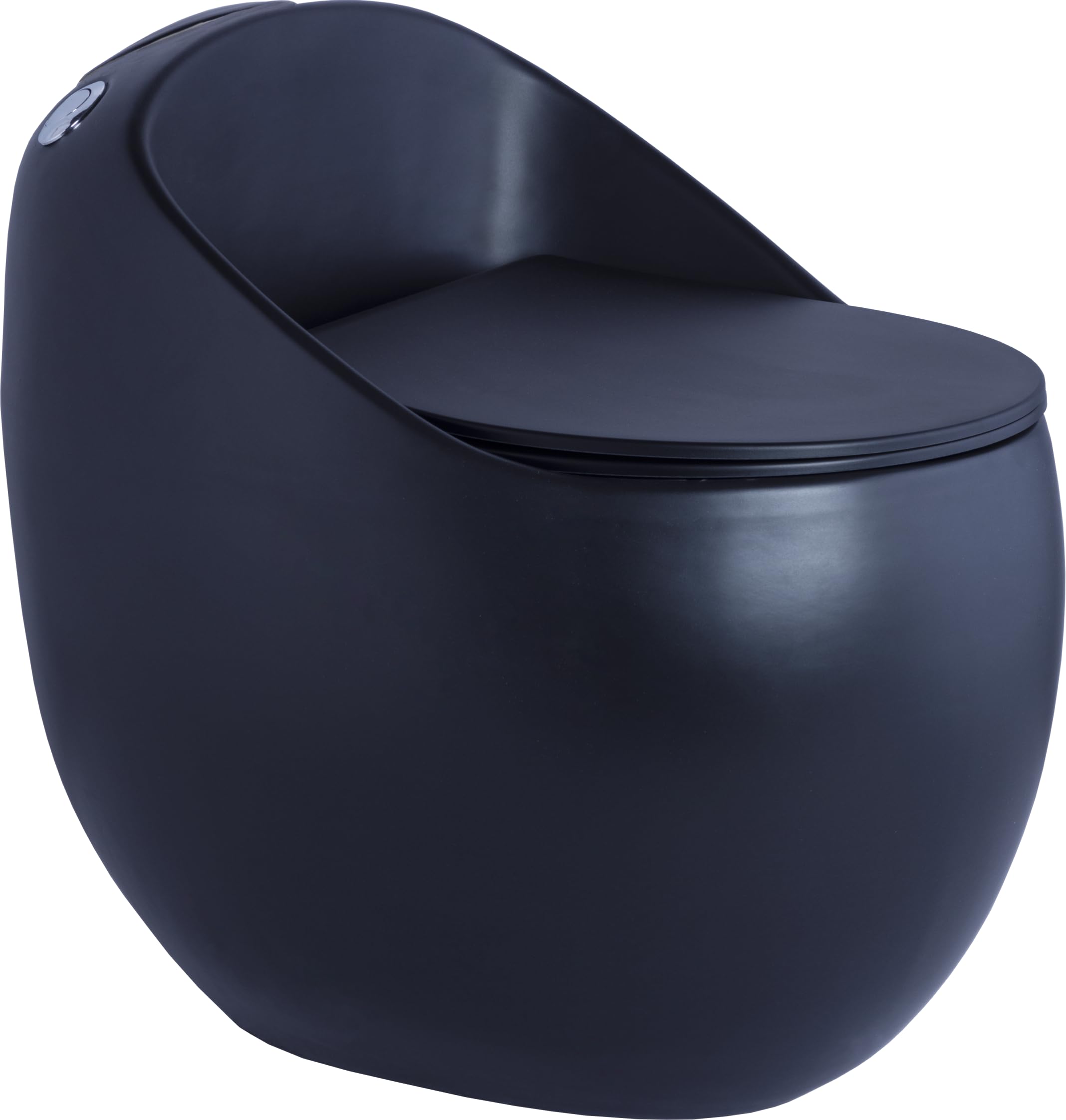 Ruva One-Piece Western Toilet - S Trap Floor Mounted Western Commode With Soft-Close Seat Cover (Matte Black)-image-39