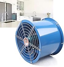 TFCFL 10inch Axial Fan Cylinder Pipe Explosion-proof Spray Booth Paint Fumes Exhaust Fan with All Copper Motor Silent for Factories Warehouse Kitchen Workshop
