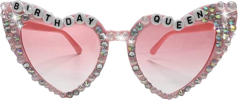 Lunettes De Soleil Birthday Queen - Accessoire Fête D'anniversaire Fun