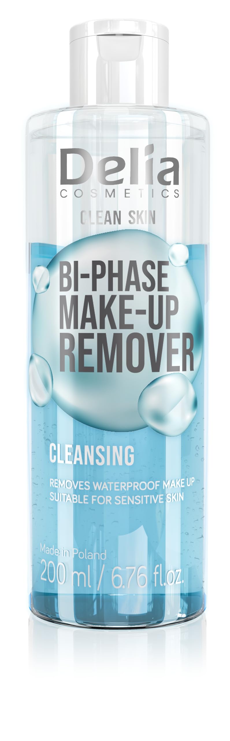 Delia Cosmetics Clean Skin Bi-Phase Makeup Remover For The Face And Eye Area 200 Ml