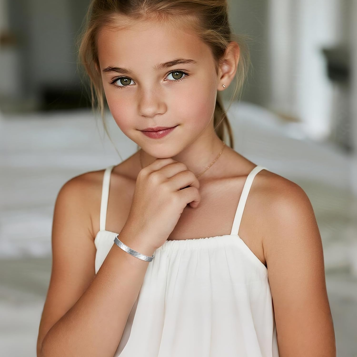 OIDEA Women's Inspirational Cuff Bracelet: Silver Tone Stainless Steel Motivational Open Engraved Cuff Bangle Jewelry Gifts for Daughter Sisters Moms and Friends - Image 4