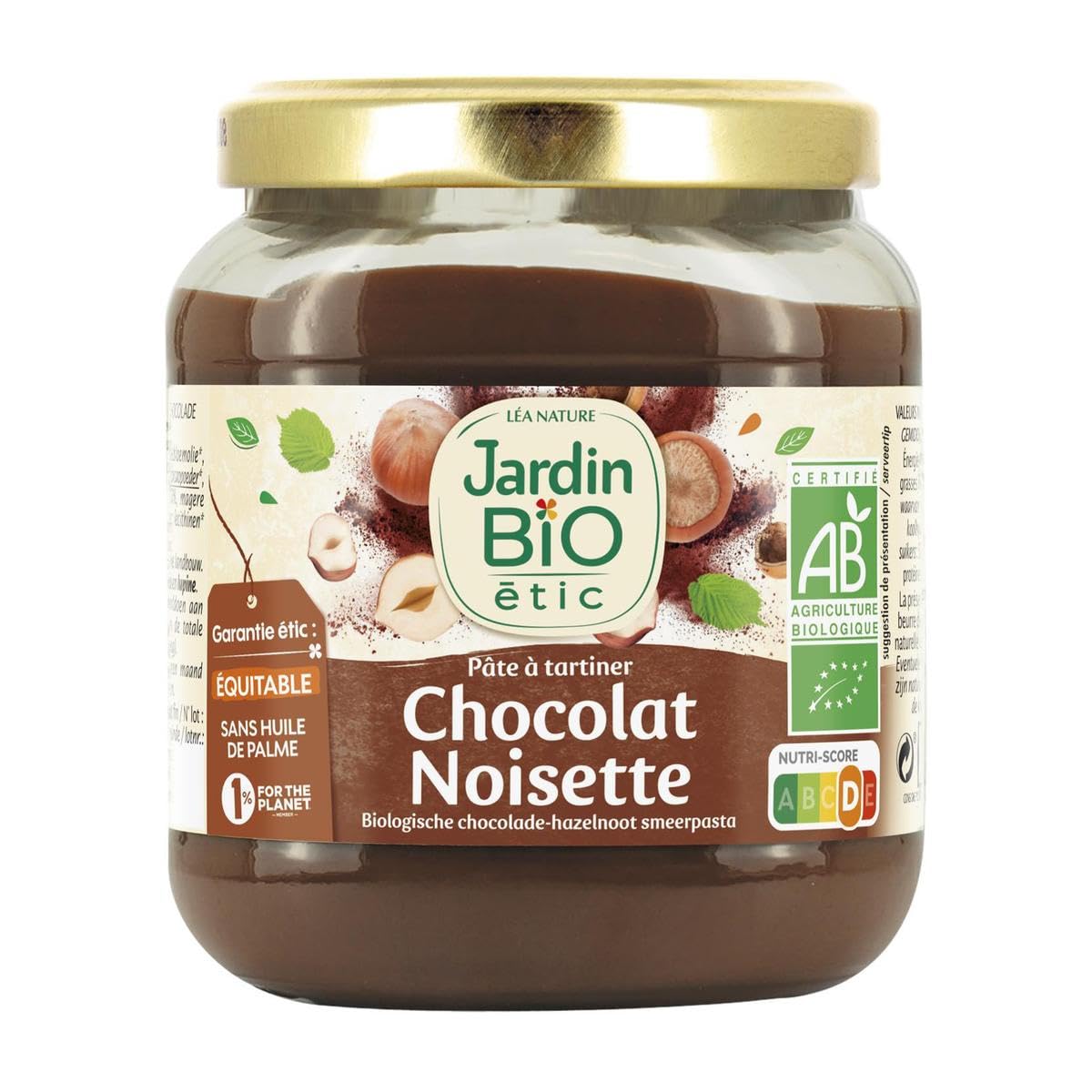 Jardin Bio Etic – Giardino Bio Etic Spalmabile pane Cioccolato Nocciola Bio, 350 g – 350 g – 3 Pezzi – Venduto in Set