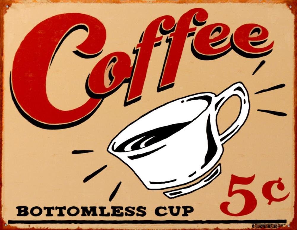 Coffee Tin Sign by B. J. Schonberg 16 x 13in