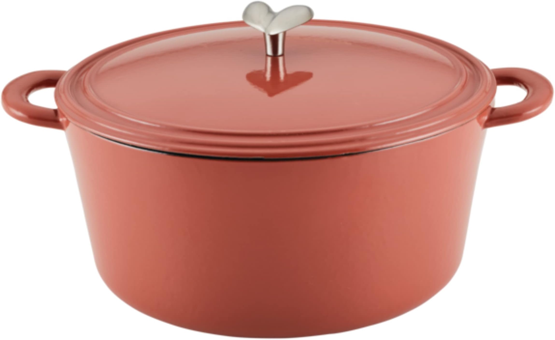 AyeshaCurry Kitchenware Enameled Cast Iron Dutch Oven/Casserole Pot with Lid, 6 Quart, Redwood Red