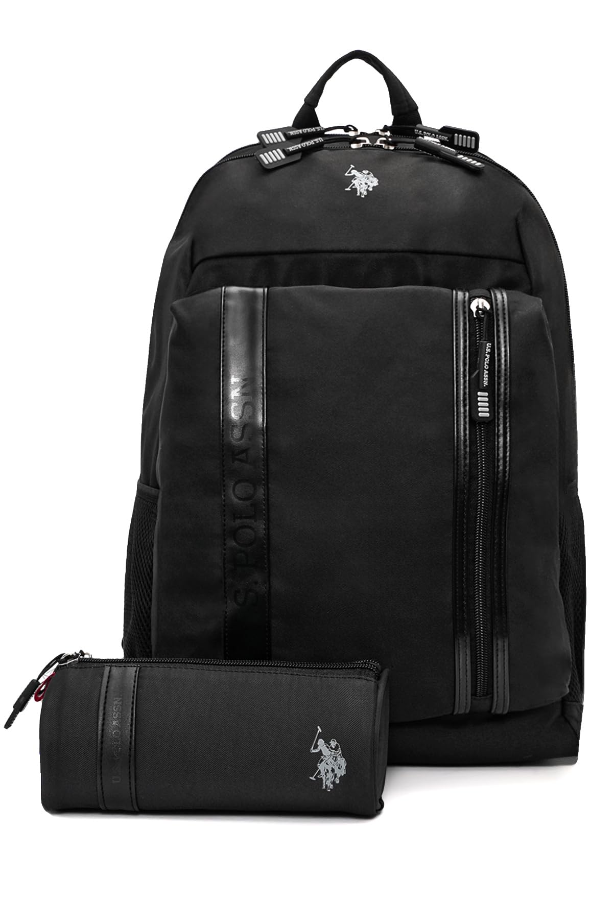 U.S. POLO ASSN. U.S. Polo. Assn. Unisex Okul Çanta Seti Plset2435556,Siyah Tek Ebat