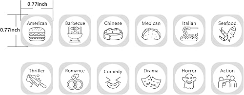 Miniatura 2 de Dados de comida para citas, noches, películas, 5 años, aniversario, cita, noche, regalos para él, ella, parejas, citas, citas, regalos para novio,