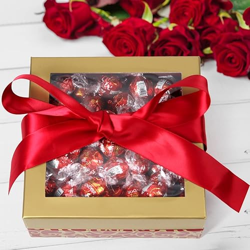 Miniatura 7 de Lindt Lindor - Caja de regalo de corazón de chocolate con leche para el día de San Valentín, regalo especial de San Valentín, trufas gourmet de