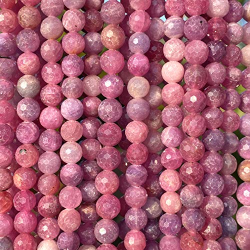 خرز من حجر الياقوت عنبي اللون جنوب تنزانيا بصلابة 9 اقل قليلا الماس طاقة علاجي دائري صغير جدا مقاس 3-4 ملم بجوانب مسطحة على شكل ماسة مصنوع الاحجار شبه الكريمة ايه بي سي جيمز