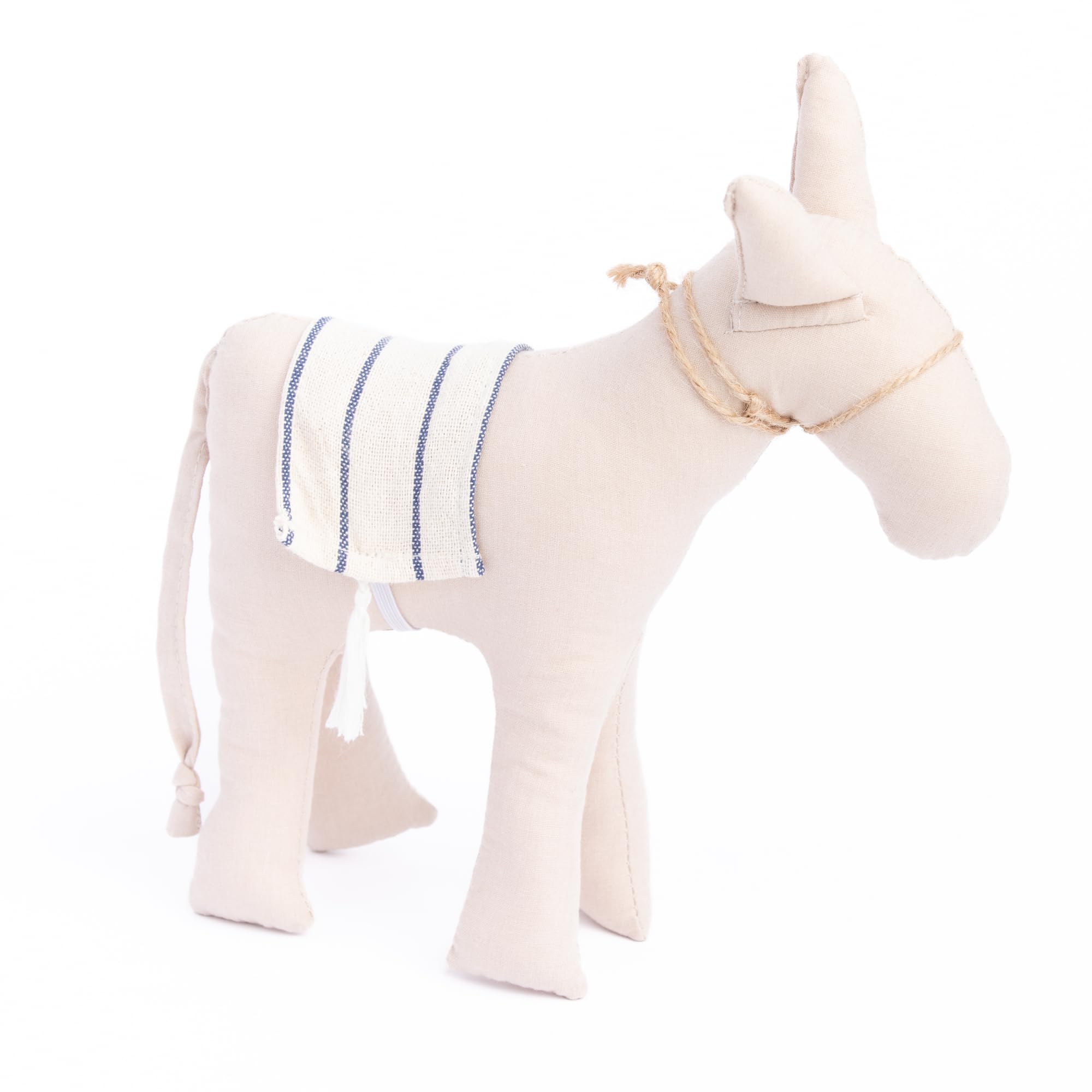 Handcrafted Donkey Plush Doll for Babies and Toddlers - Soft Stuffed Toy, Adorable Toddler Companion - Handmade with Love