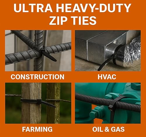 Vista 58 de Nirah Bridas pequeñas de grado industrial de 4 pulgadas, blanco transparente, paquete de 1000, multiusos, pequeñas bridas de cremallera, mini bridas