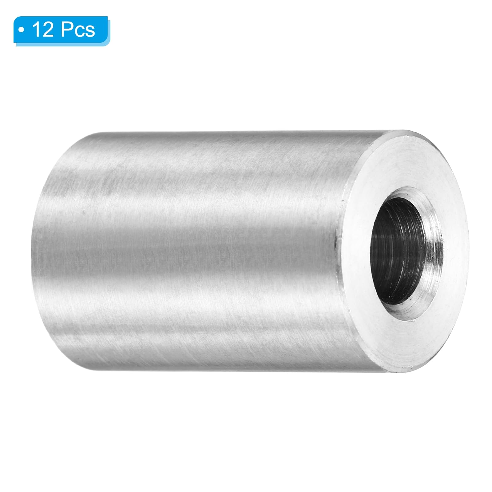 PATIKIL M6 Stainless Steel Spacers, 12Pcs Metal Spacer 6mm ID x 14mm OD x 22mm L Screw Standoff for 1/4" or M6 Screw - Image 3
