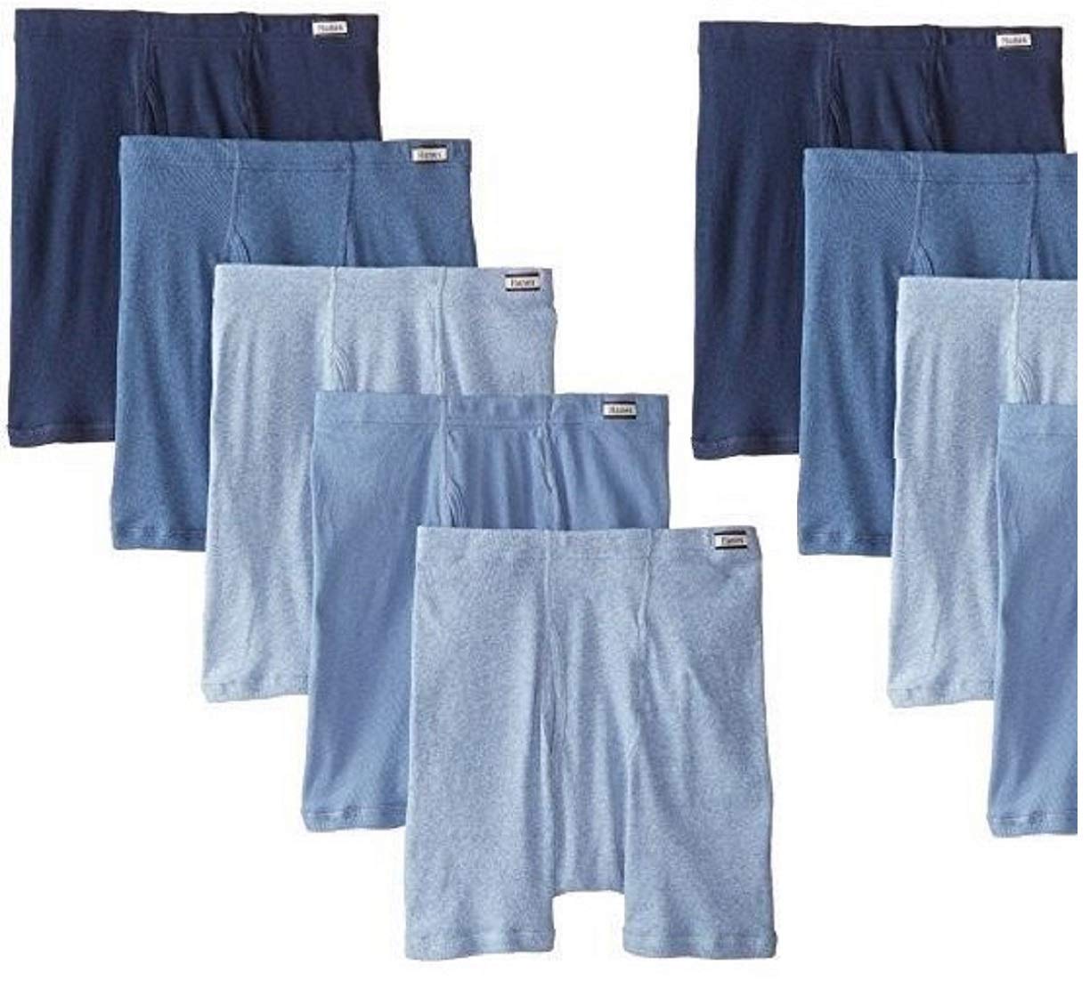 Buy Hanes 9Pack Men's ComfortSoft Waistband Tagless Boxer Briefs Assorted Solids/Colors