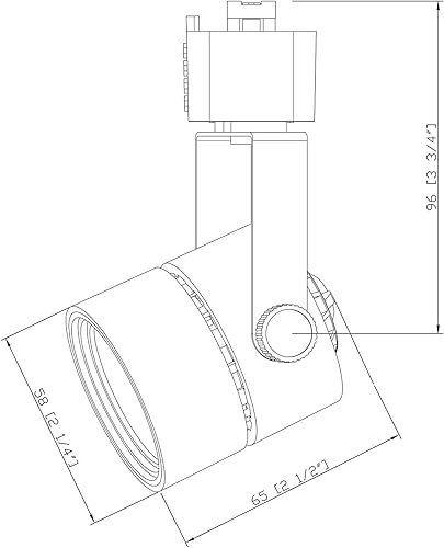 Miniatura 5 de Cloudy Bay Cabezal de luz LED regulable de 8 W, luz de día CRI90+ 5000K, ángulo de inclinación ajustable, ángulo de inclinación ajustable, ángulo de