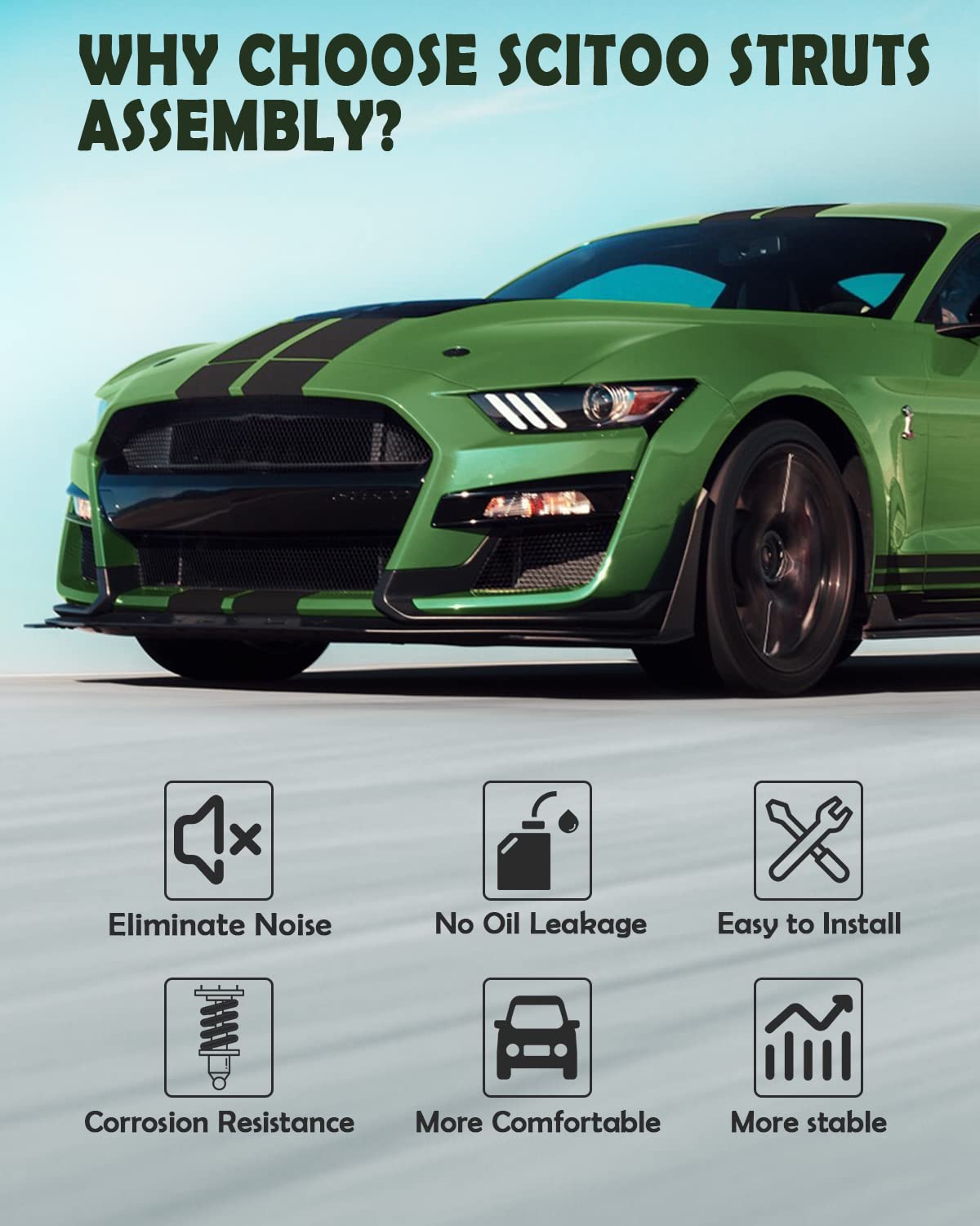 Amazon Com Scitoo 4x Shock Struts Complete Assembly Front Rear Fit For 01 03 For Acura Cl 1999 03 For Acura Tl 1998 02 For Honda For Accord Quick Strut Complete Strut Assembly l r Automotive