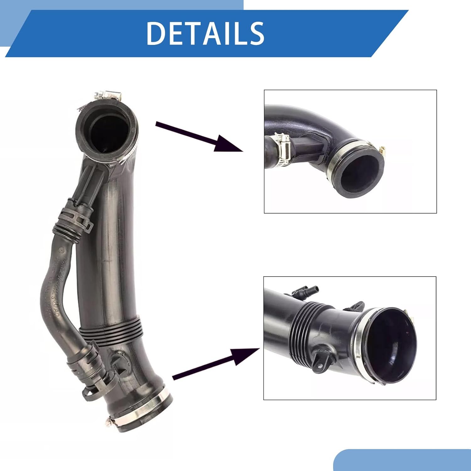 13717627502,New Engine Intake Air Duct Hose for Mini Cooper S Lci R56 R55 R56 R57 R58 R59 R60 R61,Air Intake Duct OEM Quality Auto Parts Intake Hose Ventilation Duct 1pack